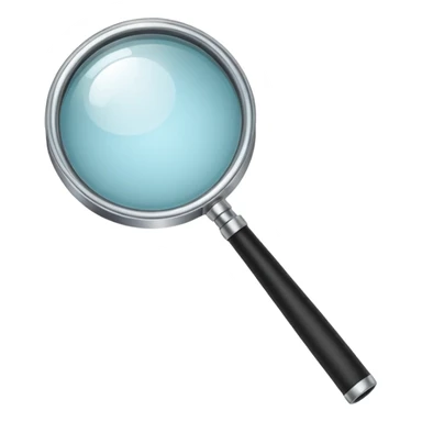magnifying glass sticker