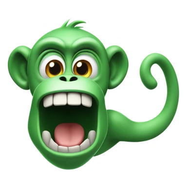 silly monkey with stinky breath sticker