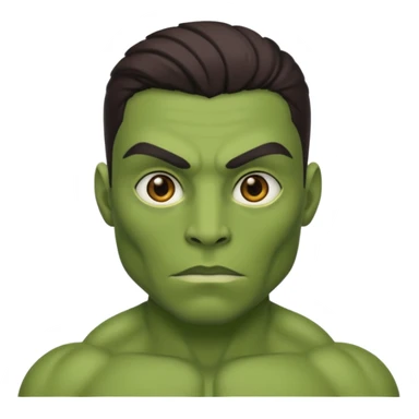 green mutant human sticker