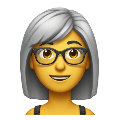 Chica con gafas y pestañas bonitas sticker