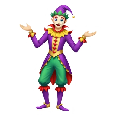 royal thin jester, full body sticker