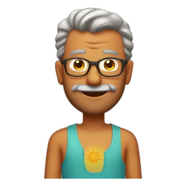 Sun dad in Goa sticker