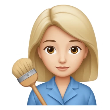 Duster cute housekeeper sticker
