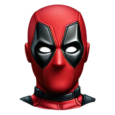 A head of Deadpool sticker