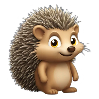 tough hedgehog yevhenx sticker
