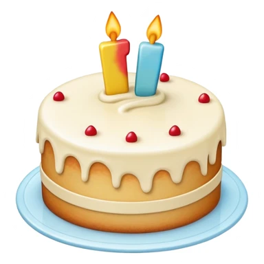 Create an emoji that the iloveyou hand sign is inside a cake  sticker