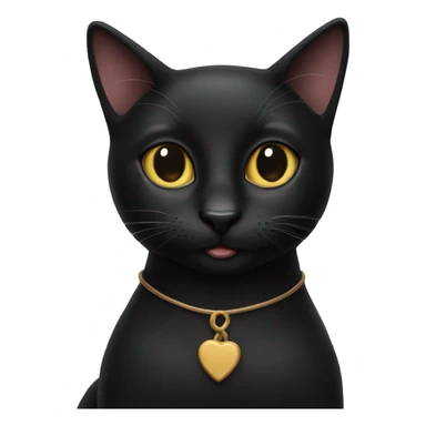 Flirty black cat sticker