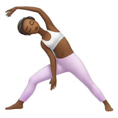 Female doing Yoga sticker