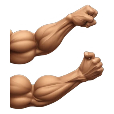 Bodybuilder forearm sticker
