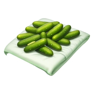 Pickles can leaked on bedsheet sticker