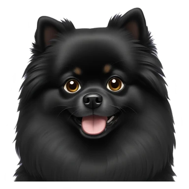 Black Pomeranian sticker