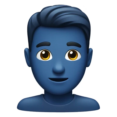 dark blue location pin sticker