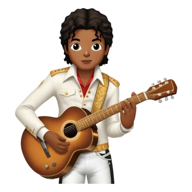 michael jackson playing the guitar sticker