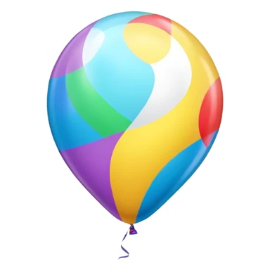 Colorful balloon (balão colorido) sticker