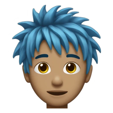 Xxxtentation blue hair sticker