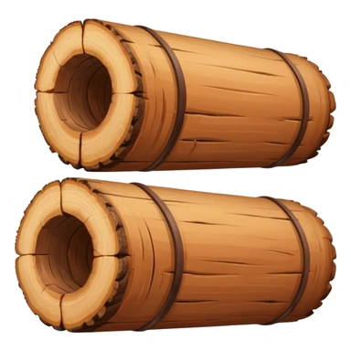bois de santal, a sandalwood log with a cut end showing rings, no text sticker
