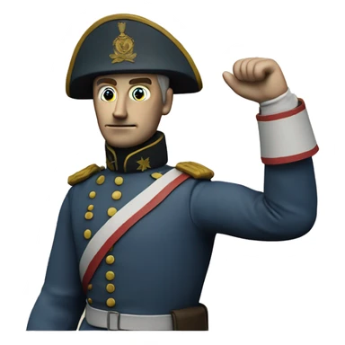 soldier in the Crimean War with a plaster cast on his arm sticker