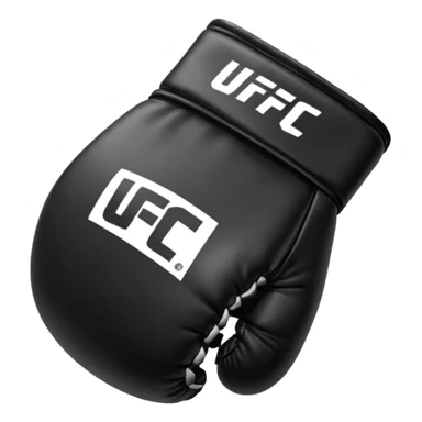 Black and white UFC Glove sticker