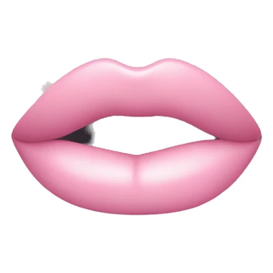 pastel pink lipstick sticker
