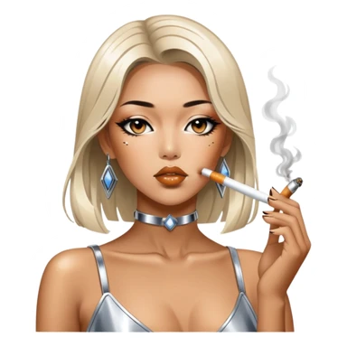 sorayama smoking sticker