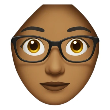 mature woman wearing hijab and glasses sticker