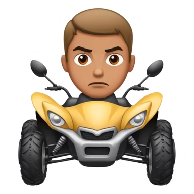 bad guy on a quad sticker