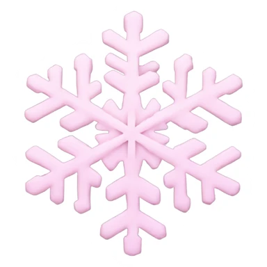 pastel pink snowflake  sticker