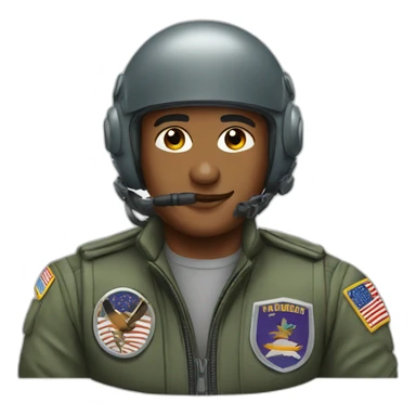 fighter jet pilot sticker
