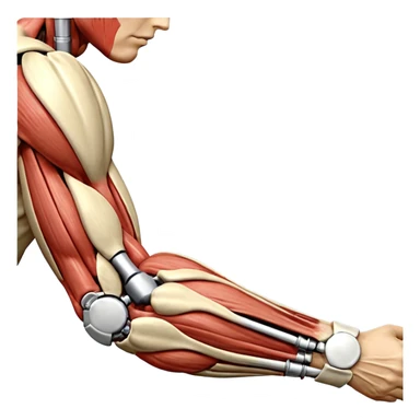 Un emojis para uso medico: Un hombro, una cadera, una rodilla, un pie, un brazo con un codo y mano, una espalda y un cuello sticker