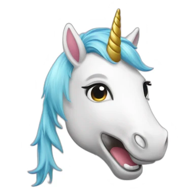Happy unicorn sticker