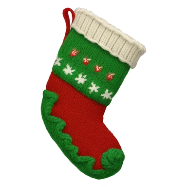 Knit Christmas stocking  sticker