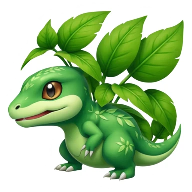 Pokemon red and green legendary grass type sticker