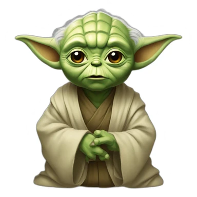Yoda qui tien un goe sticker