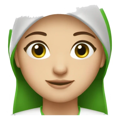 serbian girl cook green eyes sticker