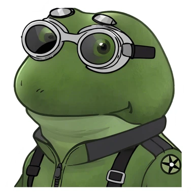 bufo the pilot sticker