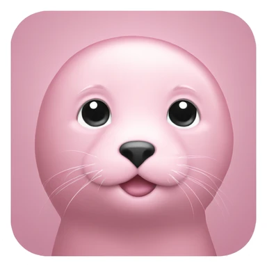 Light pink seal sticker