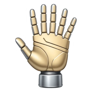 metal hand sticker