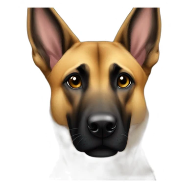 a Malinois says hello sticker
