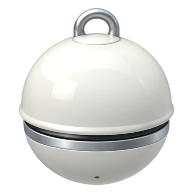 white bike bell  sticker