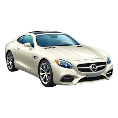 luxury car is driving on a scenic highway with beautiful landscape around sticker