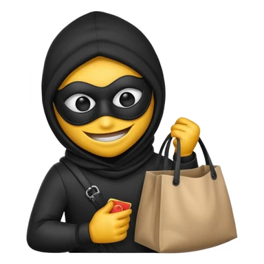 Thief emoji sticker