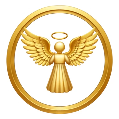 newbie-place-award-number-in-frame-decorated-with-golden-angel--wings sticker