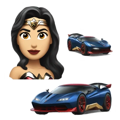 Wonder woman’s off road capable hypercar  sticker