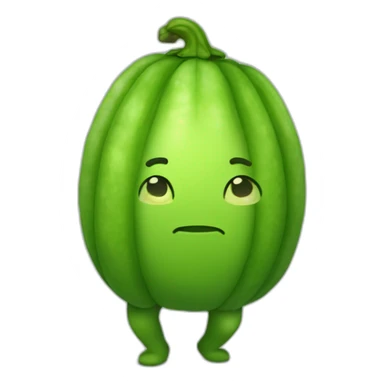 Having a cucumbber near my pants sticker