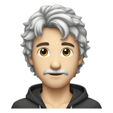 Handsome-white-boy-with-black-hairy-lovely-face sticker