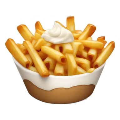 Poutine qui mange des pâtes  sticker