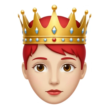 RED Crown King sticker
