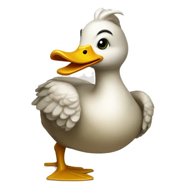 Greek mythical duck sticker