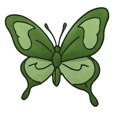 Beautiful butterfly garden  sticker