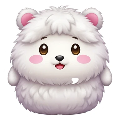 simple cute yurui mascot character with round body sticker